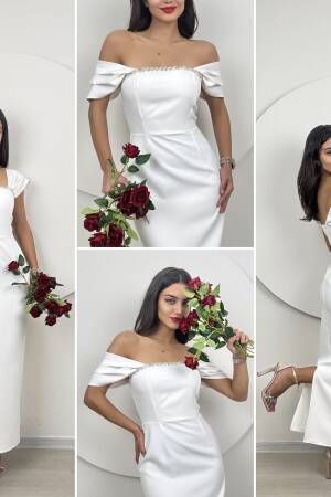 Chest Part Handmade Detailed Dress - Brand: Miss Janell - Women's Clothing Wholesale - Globality Store