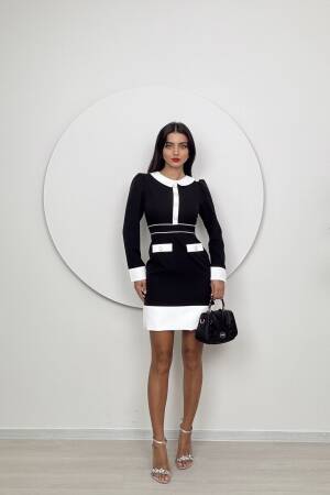 Short Tight Dress With Garter - Miss Janell - Globality Store - Women Clothes Wholesale Turkey