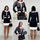 Short Tight Dress With Garter - Miss Janell - Globality Store - Women Clothes Wholesale Turkey