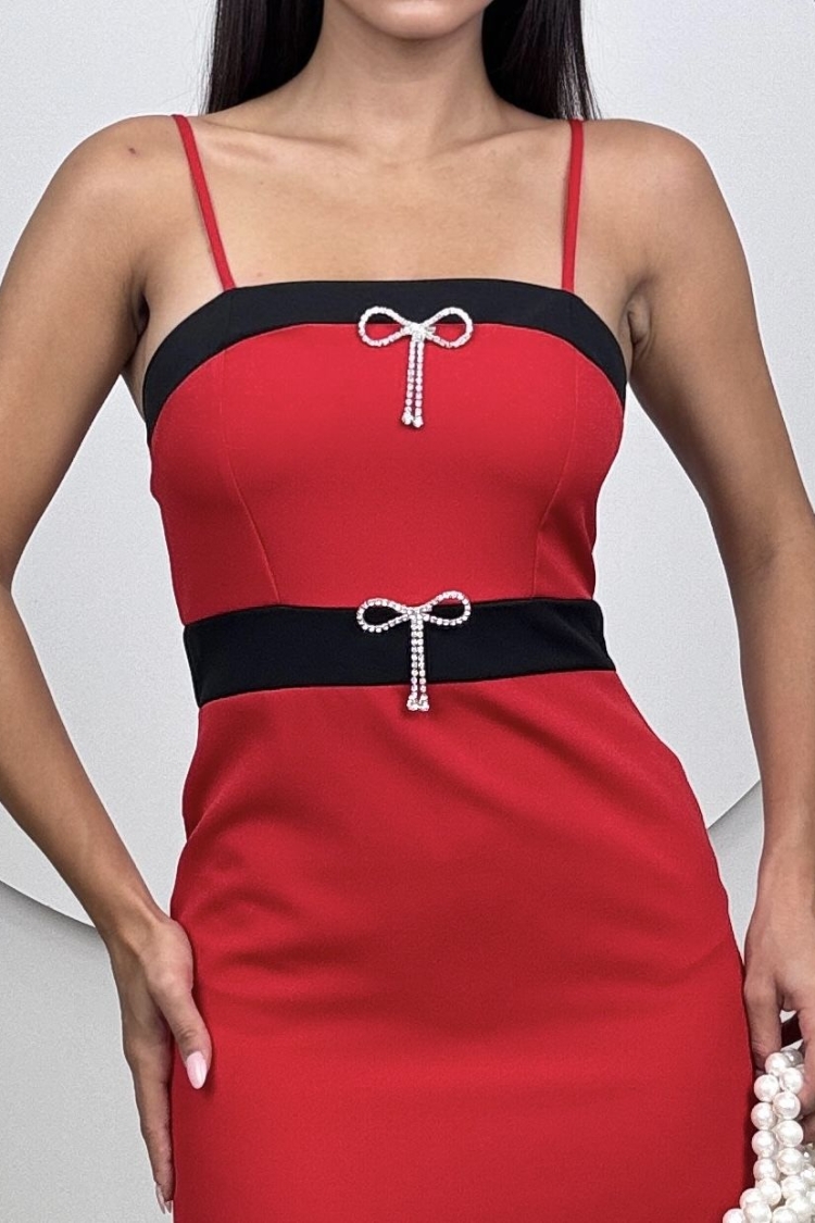 Strappy Bow Stone Axle Dress