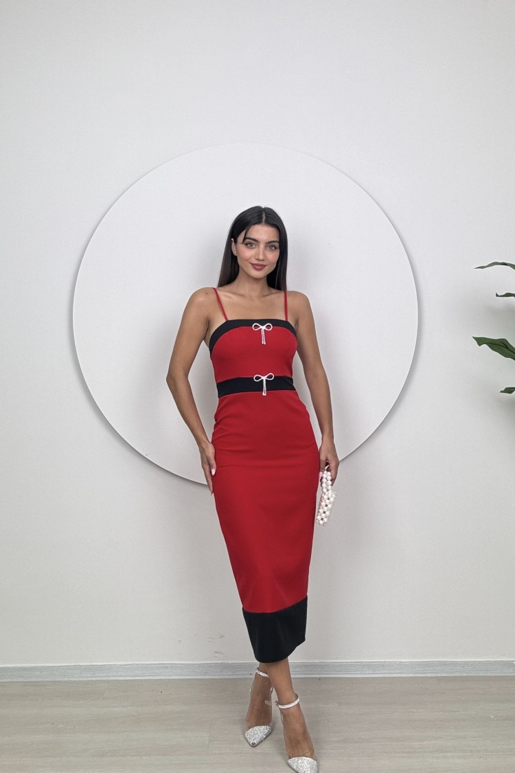 Strappy Bow Stone Axle Dress