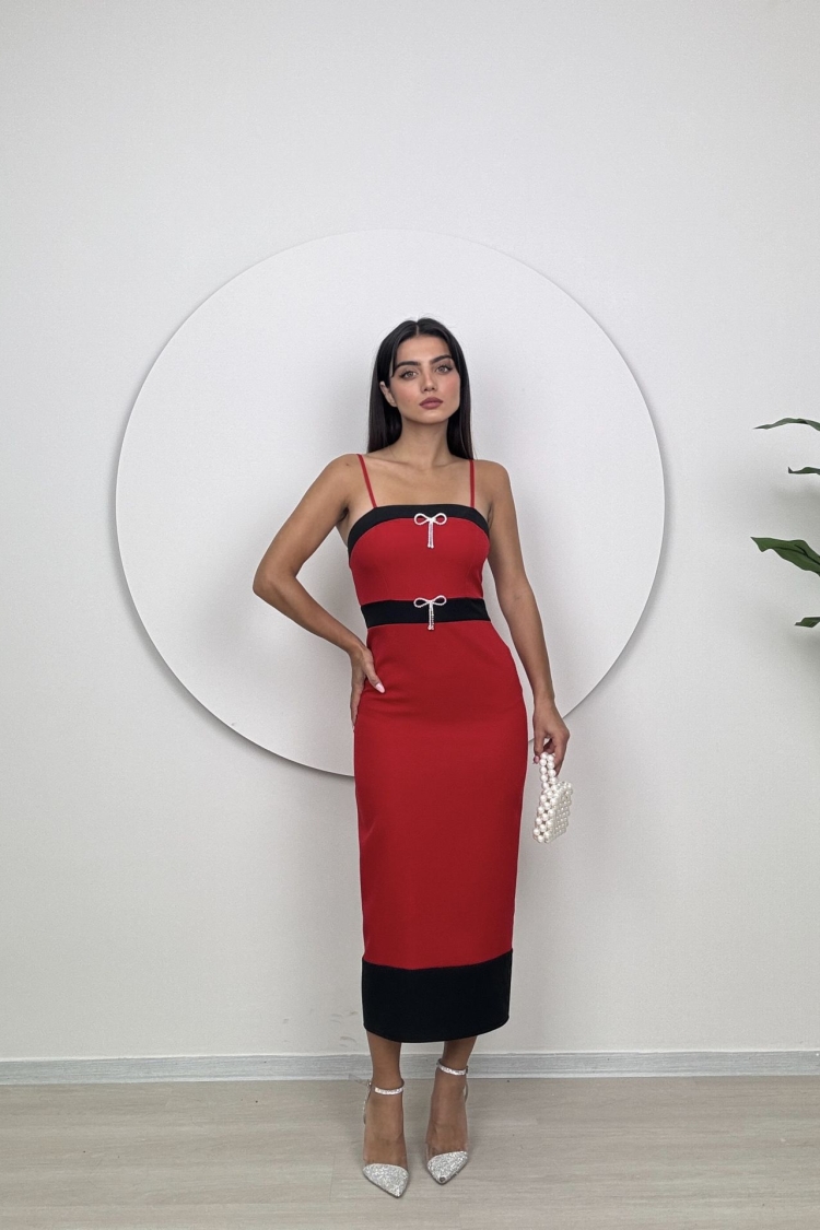 Strappy Bow Stone Axle Dress