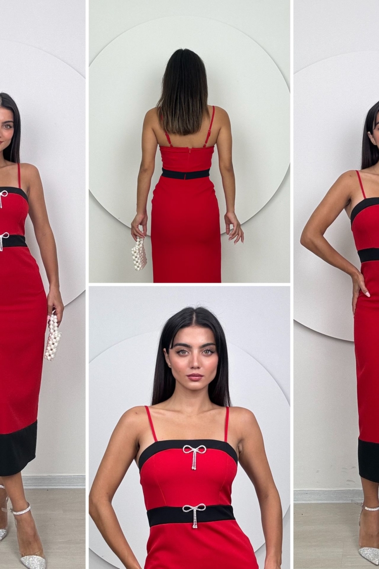 Strappy Bow Stone Axle Dress