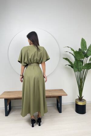 Atlas Fabric Belted Dress - Brand: Miss Janell - Women's Clothing Wholesale - Globality Store