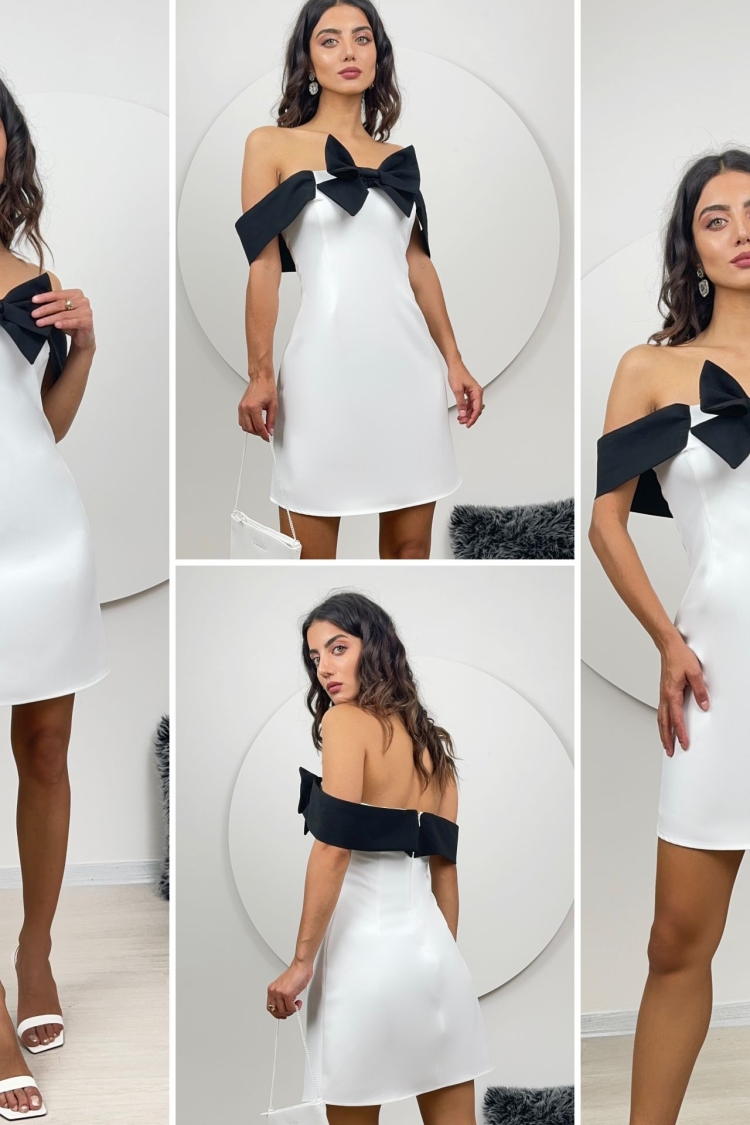 Strapless Dress With Bow