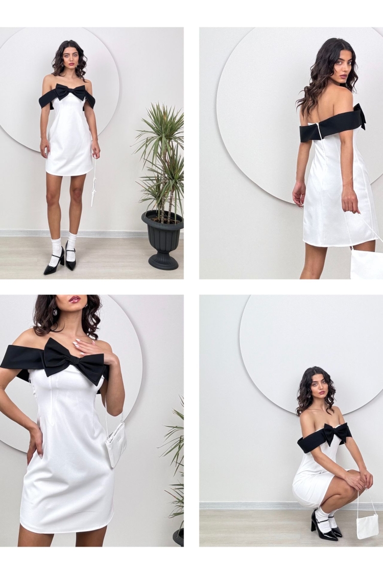 Strapless Dress With Bow