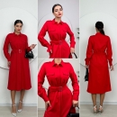Drawstring Dress With Pockets - Miss Janell - Globality Store - Women Clothes Wholesale Turkey