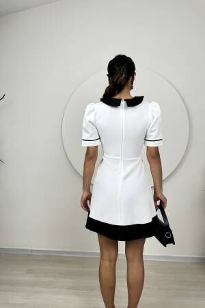 Garnished Heart Button Belted Dress - Miss Janell - Globality Store - Women Clothes Wholesale Turkey