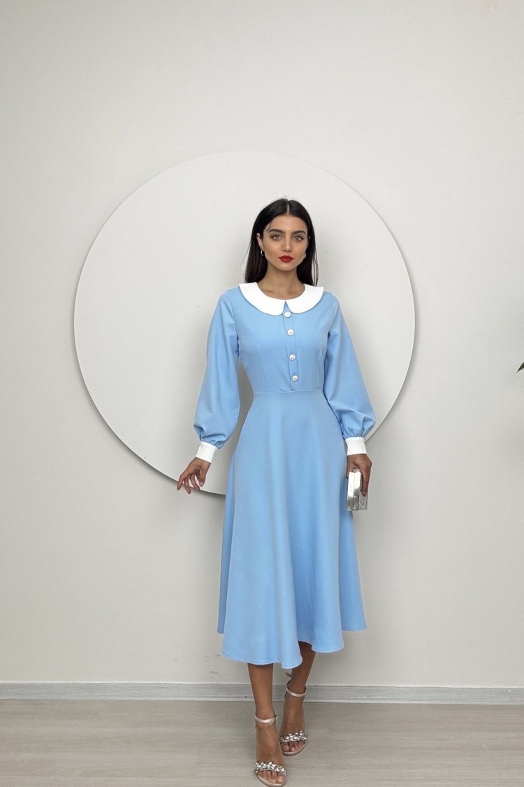 Midi Baby Collar Dress