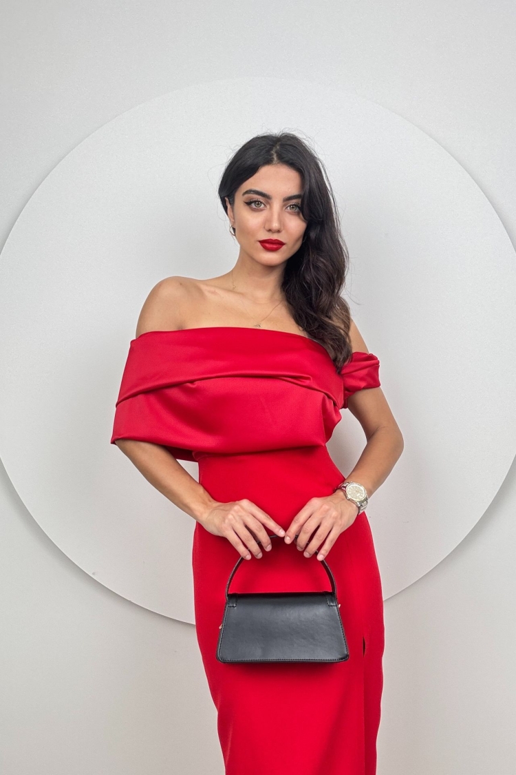 Gögüs Satin Dress - Miss Janell - Globality Store - Women Clothes Wholesale Turkey
