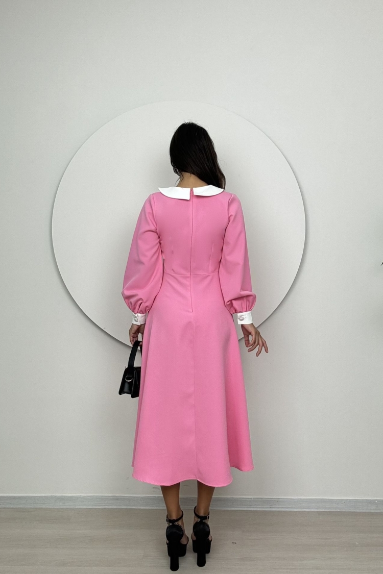 Midi Baby Collar Dress