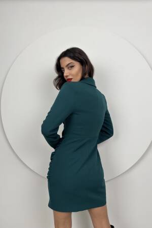 Ruffle Buttoned Jacket Dress - Miss Janell - Globality Store - Women Clothes Wholesale Turkey