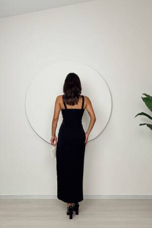 Pearl Detailed Pleated Dress - Miss Janell - Globality Store - Women Clothes Wholesale Turkey
