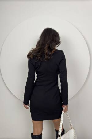 Ruffle Buttoned Jacket Dress - Miss Janell - Globality Store - Women Clothes Wholesale Turkey