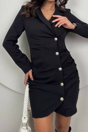 Ruffle Buttoned Jacket Dress - Miss Janell - Globality Store - Women Clothes Wholesale Turkey