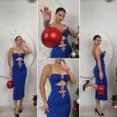 Sandy Dress With Three Buckles At The Front - Miss Janell - Globality Store - Women Clothes Wholesale Turkey
