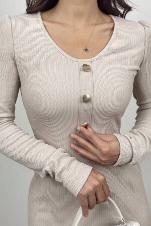 V Neck Knitted Dress - Miss Janell - Globality Store - Women Clothes Wholesale Turkey
