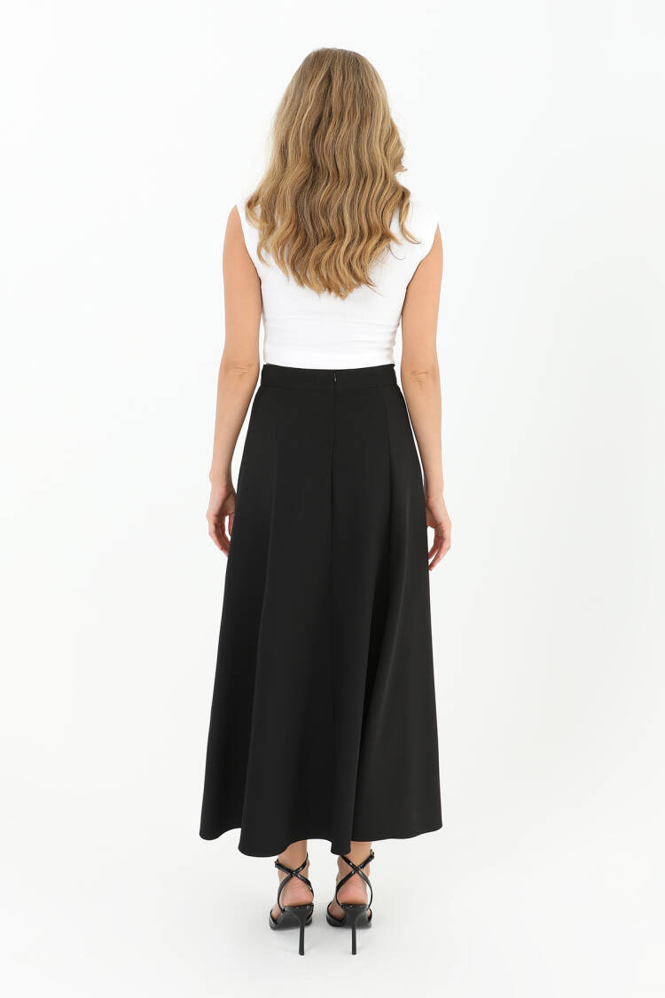 Women's Zipper Flared Skirt