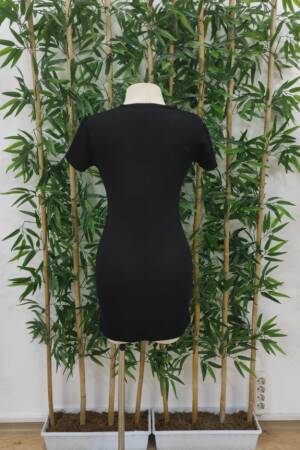 Women's Short Sleeve Queen Print Two Thread Mini Dress - Janes - Globality Store - Women Clothes Wholesale Turkey