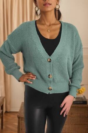 Women's Long Sleeve Button Detail Knit Blouse - Brand: Janes - Women's Clothing Wholesale - Globality Store