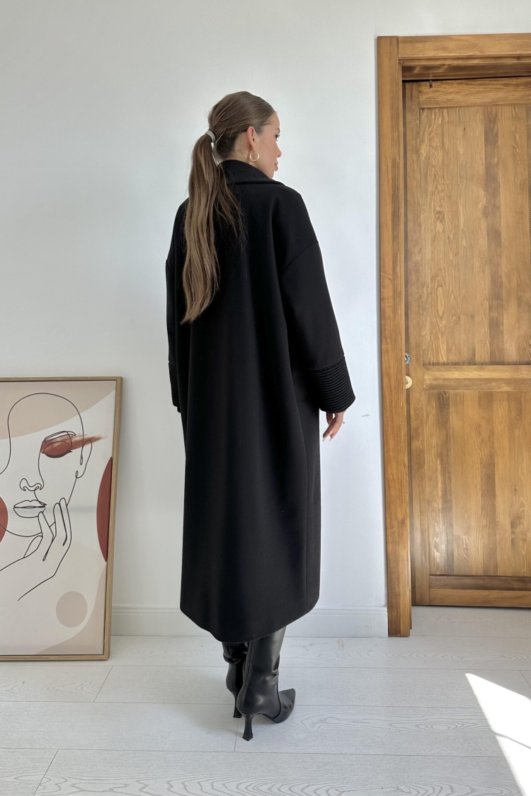 Coat With Cuff Detail
