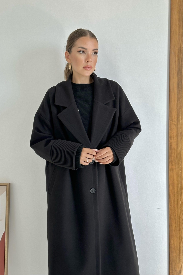Coat With Cuff Detail