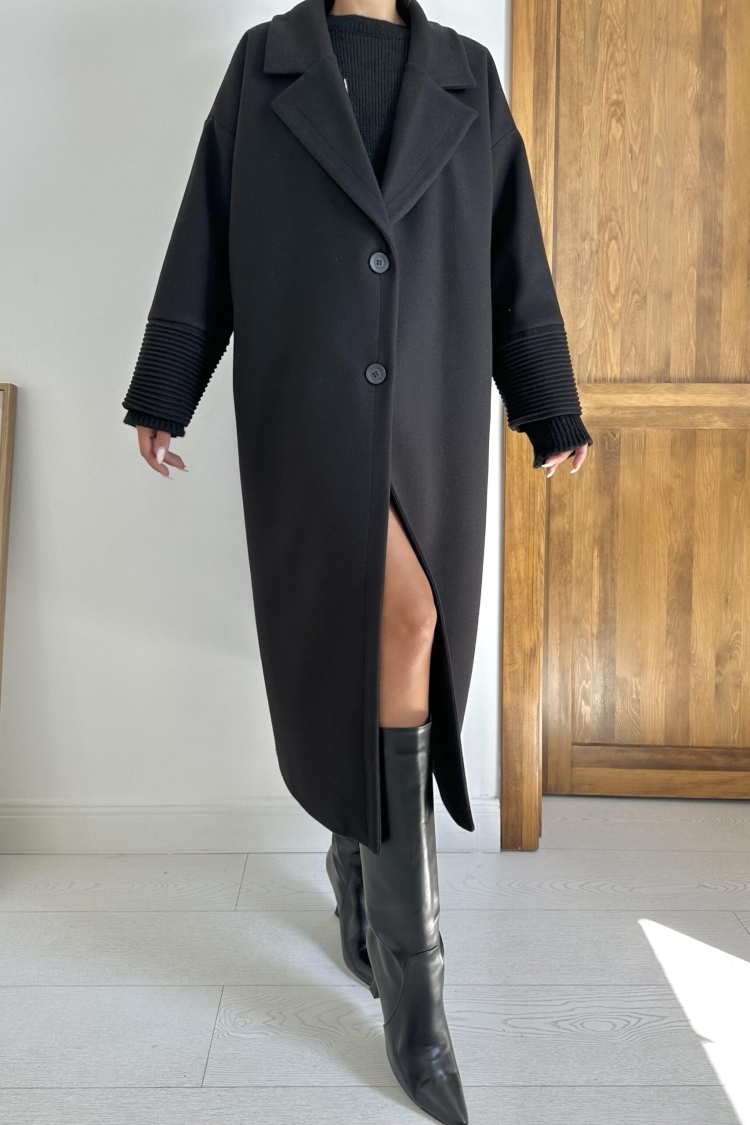 Coat With Cuff Detail