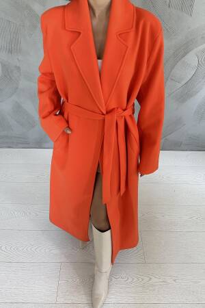 Belted Midi Coat - Elisa - Globality Store - Women Clothes Wholesale Turkey