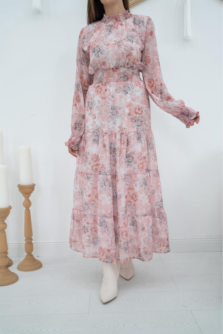 Champs Elysees Floral Patterned Dress - Pink