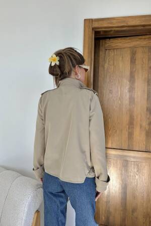 Double Layer Short Jacket - Light - Elisa - Globality Store - Women Clothes Wholesale Turkey
