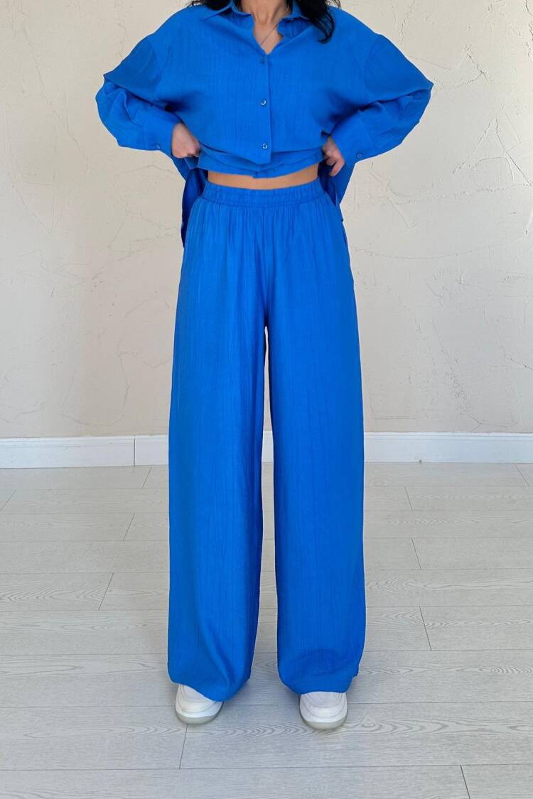 Alice Shirt And Loose Cut Trousers Set