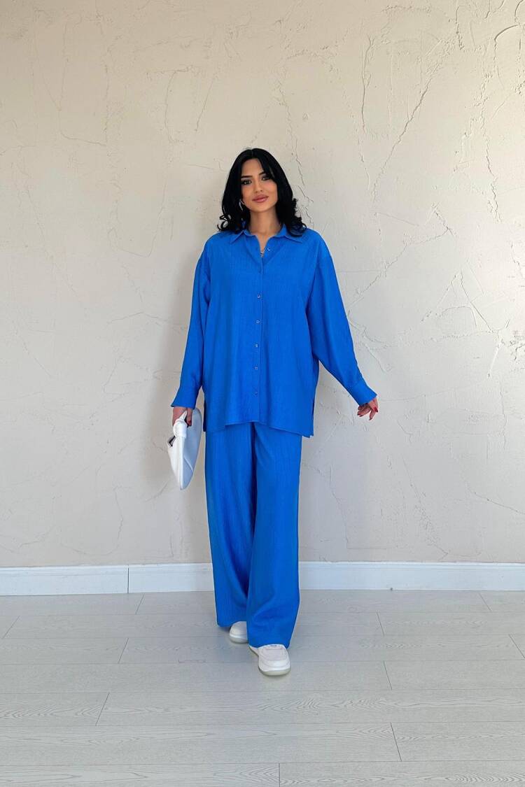 Alice Shirt And Loose Cut Trousers Set