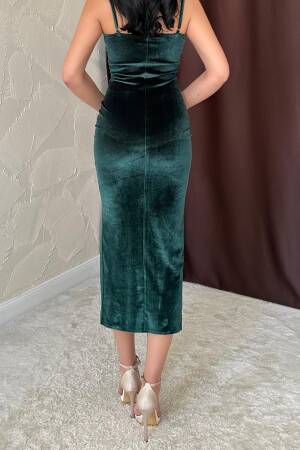 Velvet Dress - Elisa - Globality Store - Women Clothes Wholesale Turkey