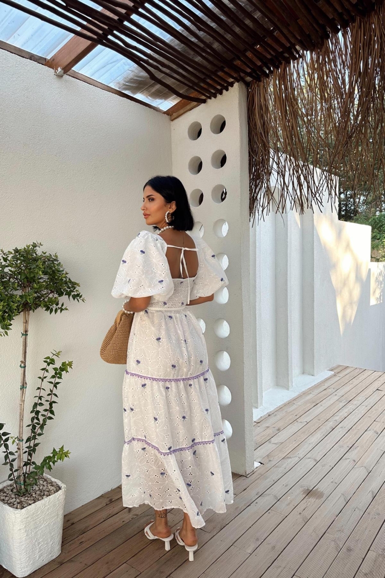 Lace Detailed Brode Dress