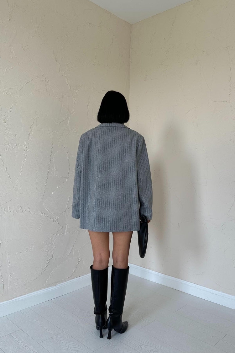 Striped Oversize Jacket