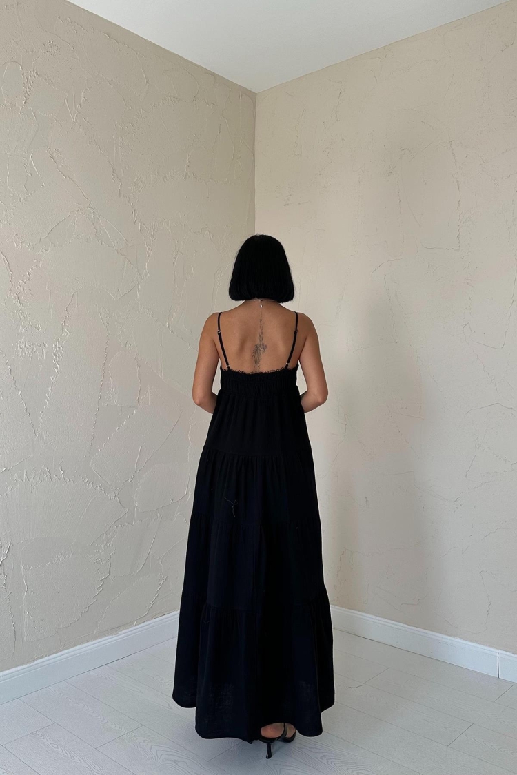 Strappy Piece Muslin Dress