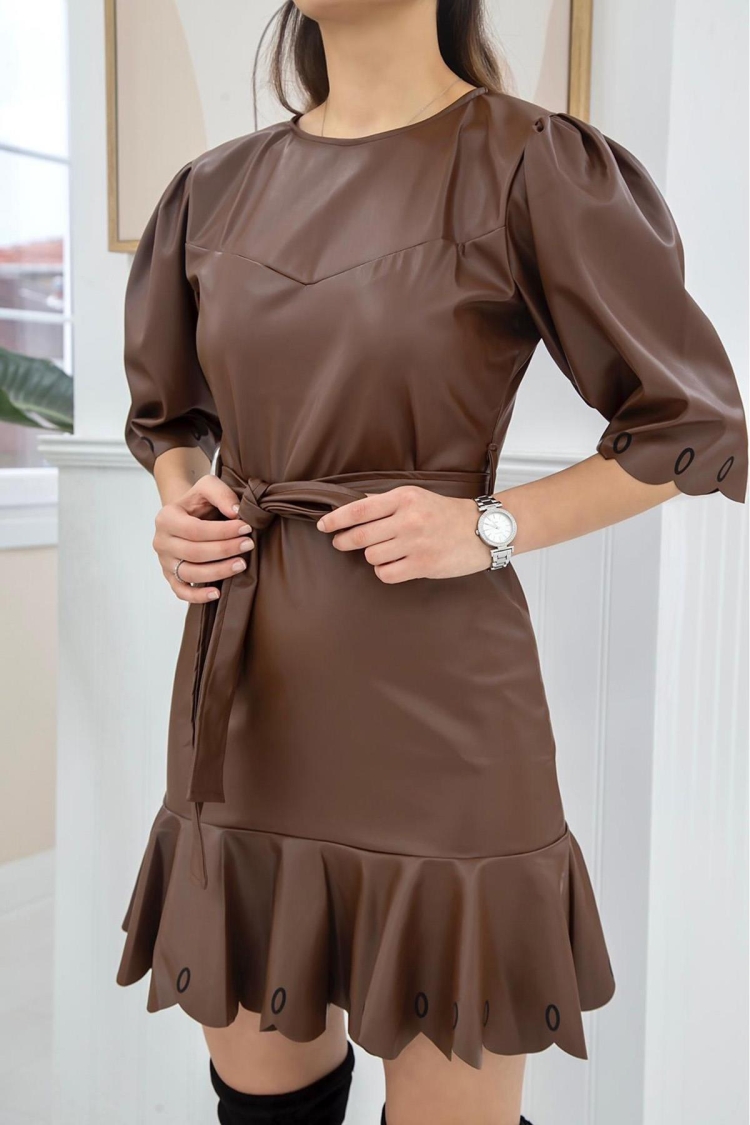 Leather Mini Dress