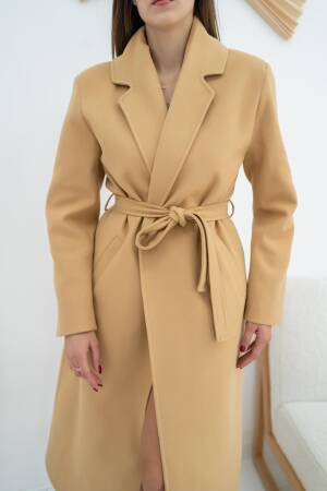 Belted Midi Coat - Elisa - Globality Store - Women Clothes Wholesale Turkey