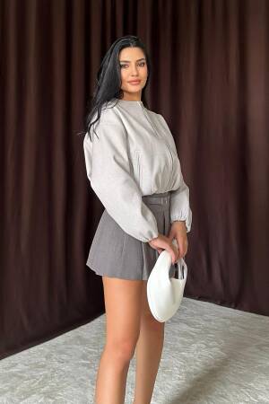 Short Front Zipper Bomber Jacket - Elisa - Globality Store - Women Clothes Wholesale Turkey