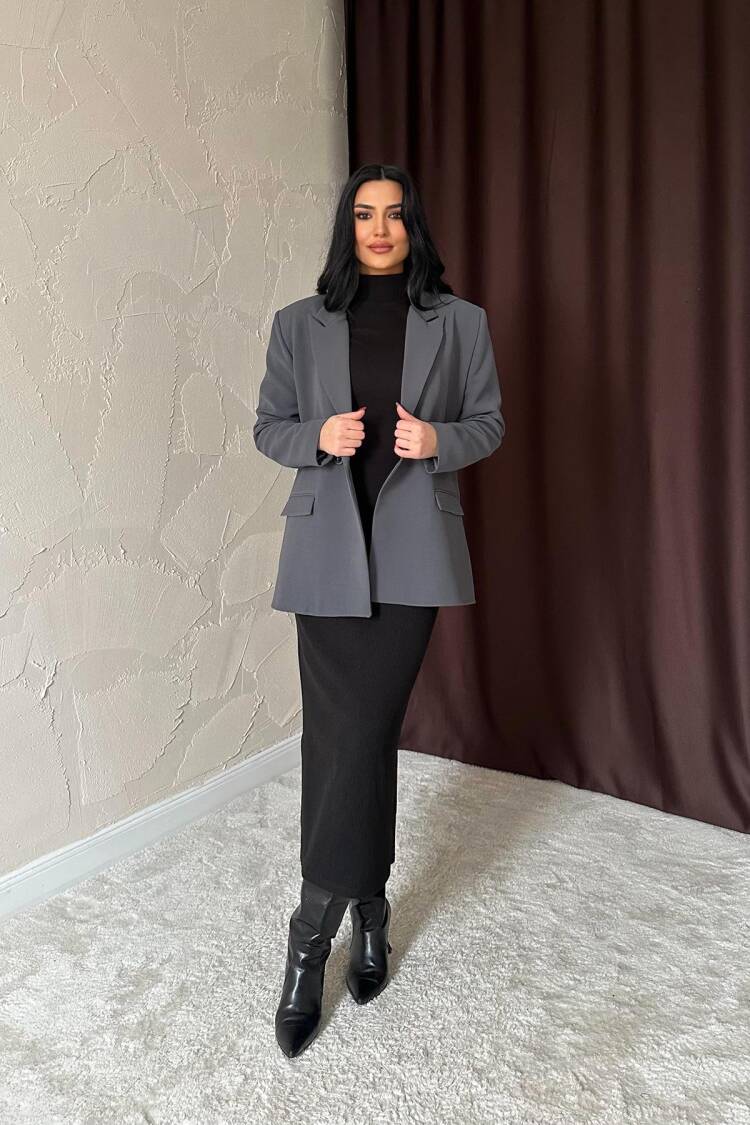 Blazer Jacket - Smoke