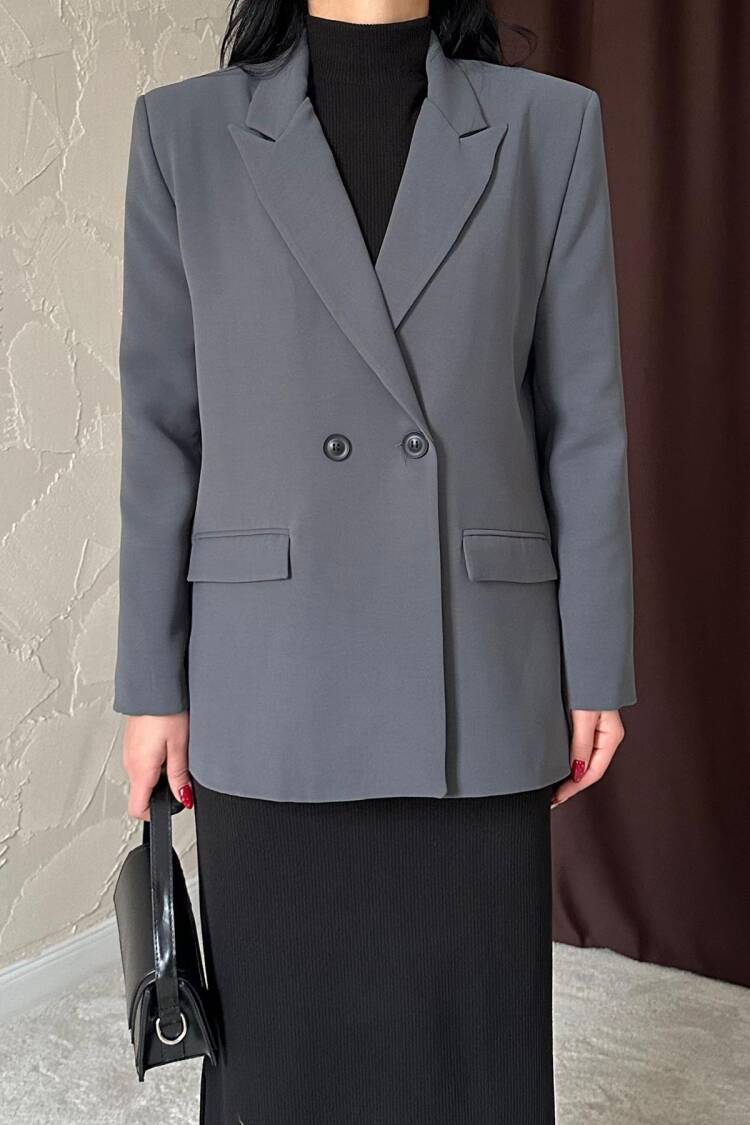 Blazer Jacket - Smoke