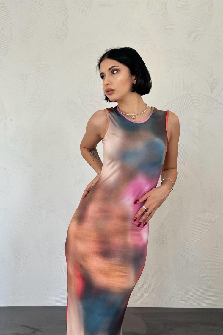 Batik Patterned Dress