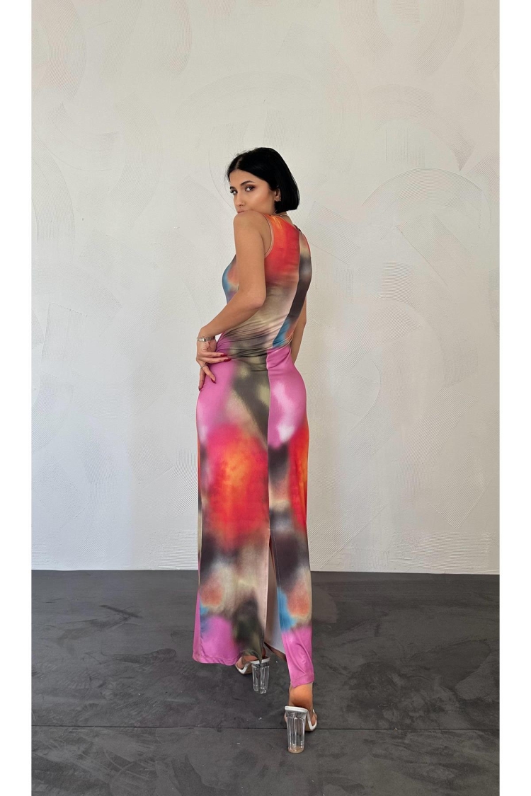 Batik Patterned Dress