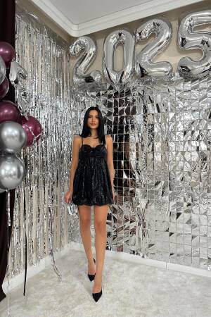 Bow Front Balloon Dress - Elisa - Globality Store - Women Clothes Wholesale Turkey
