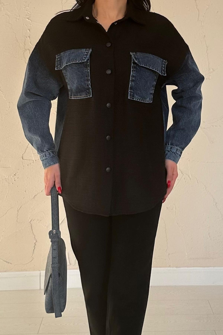 Denim Garnish Jacket