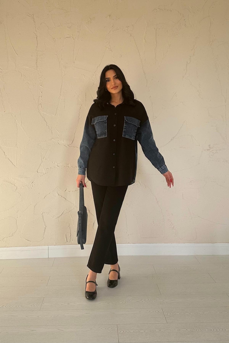 Denim Garnish Jacket
