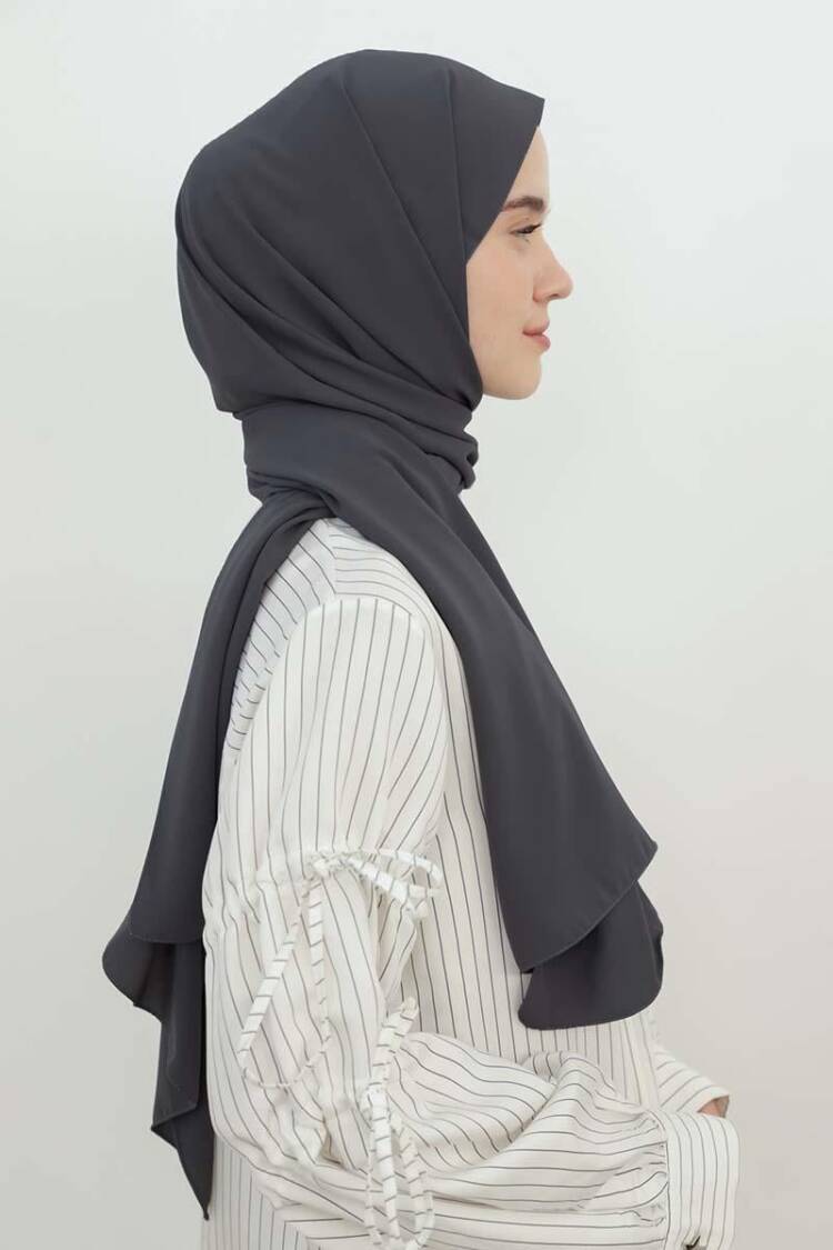 Medina Silk Shawl - Gray
