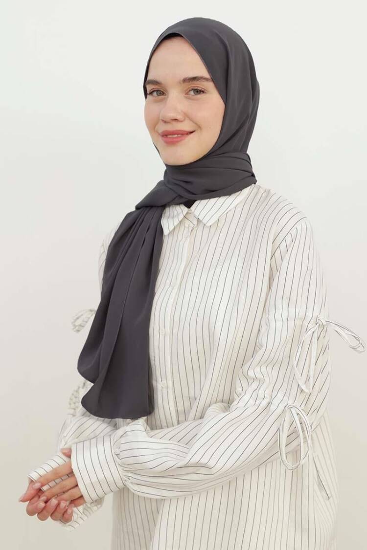 Medina Silk Shawl - Gray - Allday - Globality Store - Women Clothes Wholesale Turkey
