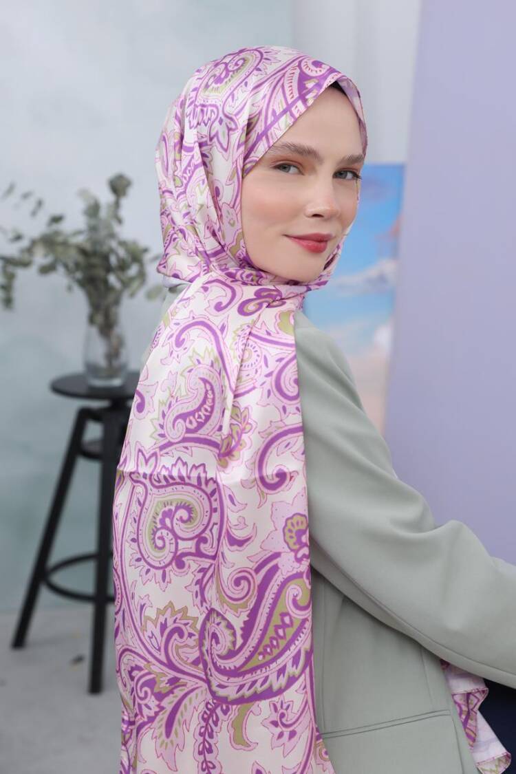 Zigzag Cotton Jacquard Shawl