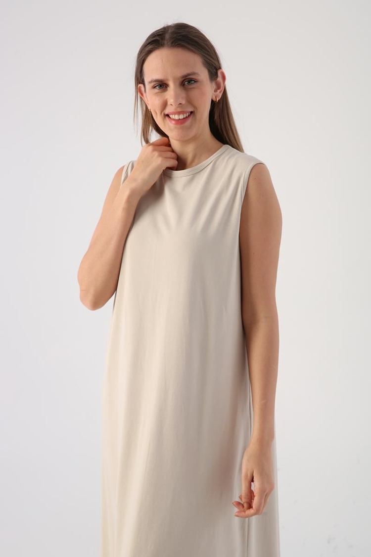 Sleeveless Underwear Dress - Allday - Globality Store - Women Clothes Wholesale Turkey